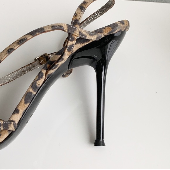 NWOT Dolce & Gabbana leopard open toe pumps SZ: 39 - Picture 15 of 16